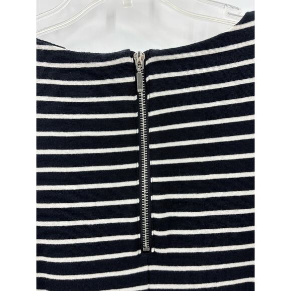 Long Tall Sally LTS Striped Short Dress Tunic Fluted Sleeve L Nwt New - Picture 4 of 5